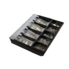 Alternate image 0 for Adesso - Cash Drawer Insert Tray POS 13in with Removable Coin Tray - Black