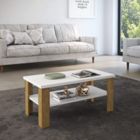 Alternate image 3 for Discount Trends Modern Classic Rectangular Coffee Table for Living Room, Dining Room with Color Combination.