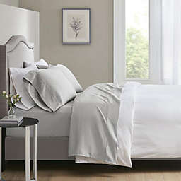 Beautyrest 60% Cotton 35% Polyester 5% Lyocell Triblend Antimicrobial Sheet Set - Queen - Light Grey