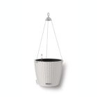 Alternate image 0 for Lechuza USA 11" Gray All In One Hanging Basket Planter