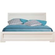 Camden Isle Home Decorative Oxford Platform Bed, White, King