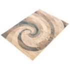 Alternate image 3 for Chaudhary Living 7.75' x 10' Off White and Blue Distressed Abstract Rectangular Area Throw Rug