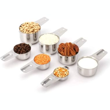 2lbDepot 1 Cup Measuring Cup Stainless Steel Metal, Accurate, Engraved Markings US & Metric (240 ml), Wet Liquids & Dry Food Ingredients for Kitchen Baking & Cooking, One Single Cup. View a larger version of this product image.