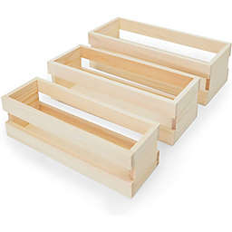 Darice Wood Box W/Metal & Pleather-6"X4.3"X4.3" 