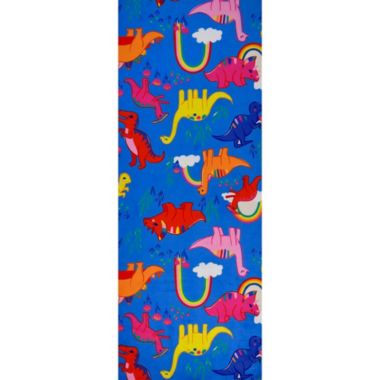 Homefires Decorative Indoor/Outdoor Accent Rug Dinosaurs & Rainbows - 21" X 54". View a larger version of this product image.