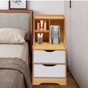 Infinity Merch Bedroom Nightstand Bedside Cabinet Set of 2 with 2 Drawers