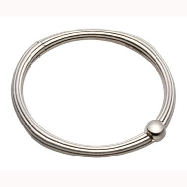 Carnation Home Fashions Fashions 12 "O" Ring Style Shower Curtain Hooks for Bath Decor - Brushed Nickel 4" x 7". View a larger version of this product image.