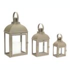 Alternate image 0 for Melrose Decorative Lantern (Set Of 3) 7.5"-14"H Iron/Glass
