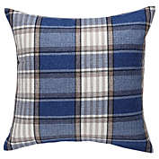 PiccoCasa Blue Retro Checkers Plaids Cotton Linen Farmhouse Decorative Square Throw Pillow Covers Home Decor Design Cushion Case for Sofa Bedroom Car, Blue, Beige, 18"x18"