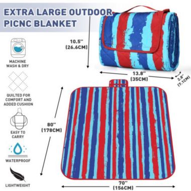 Infinity Merch Large Picnic Blanket Waterproof. View a larger version of this product image.