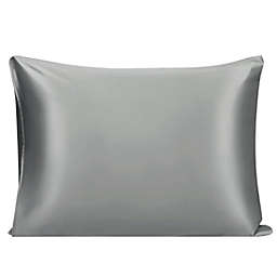 PiccoCasa 22 Momme Silk Pillowcase for Skin and Hair in Home,, Both Sides 100% 550TC Silk Pillow Case with Envelope Closure, King Size Super Soft Pillow Cover Dark Gray