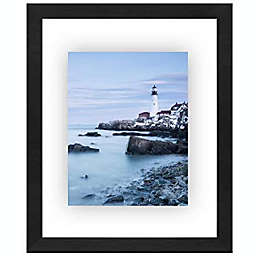 Americanflat 8.5x11 Floating Frame in Black with Polished Glass and Hanging Hardware Included - Also Use 8x10 or 5x7 Photos for Floating Effect - Horizontal and Vertical Formats for Wall