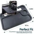 Alternate image 1 for Zone Tech Multi-Functional Portable Car Laptop and Food Steering Wheel Tray - Gray Table/Car Vehicle Seat Portable Mount Tray Laptop Notebook Table Eating Desk