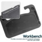 Alternate image 2 for Zone Tech Multi-Functional Portable Car Laptop and Food Steering Wheel Tray - Gray Table/Car Vehicle Seat Portable Mount Tray Laptop Notebook Table Eating Desk