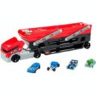 Alternate image 1 for Hot Wheels MEGA CAR Hauler + 4 Cars Vehicles