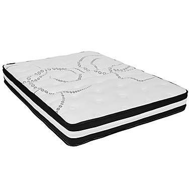 Merrick Lane Luna 10 Inch Hybrid Full Size Mattress CertiPUR-US Certified Foam & Pocket Spring Mattress in a Box. View a larger version of this product image.