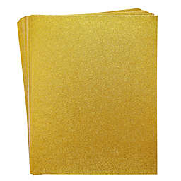 Bright Creations 30 Sheets Gold Glitter Cardstock Paper for DIY Crafts, Card Making, Invitations, Double-Sided, 300gsm (8.5 x 11 In)