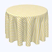 Fabric Textile Products, Inc. Round Tablecloth, 100% Polyester, 60" Round, Lemonade Stripe