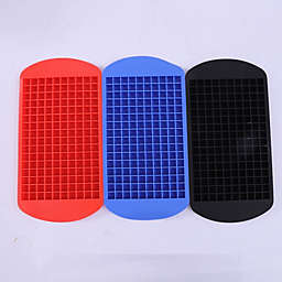 Kitcheniva Silicone Mini Ice Cube Trays 3 Pack, 160 Crushed Ice Cube Molds