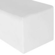 Lann&#39;s Linens - Premium Fitted Tablecloth for Rectangular Table - Wedding / Banquet / Trade Show - Polyester Cloth Fabric Cover