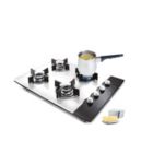 Alternate image 3 for Lexi Home High Quality Stainless Steel Turkish Coffee Maker, Milk Warmer Set of 3