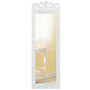 Accent Plus White Wood  Wall Mirror