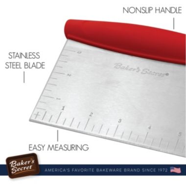 Baker's Secret Cake Lifter, Stainless Steel Dishwasher Safe, Pastry Cake Lifter, baking Essentials, Red. View a larger version of this product image.