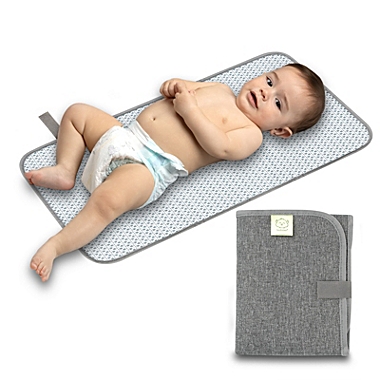 KeaBabies Portable Diaper Changing Pad, Waterproof Foldable Baby Changing Mat, Travel Diaper Change Mat (Classic Gray). View a larger version of this product image.