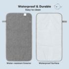 Alternate image 2 for KeaBabies Portable Diaper Changing Pad, Waterproof Foldable Baby Changing Mat, Travel Diaper Change Mat (Classic Gray)