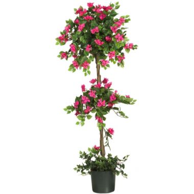 Nearly Natural 5&#39; Mini Bougainvillea Topiary Beauty. View a larger version of this product image.