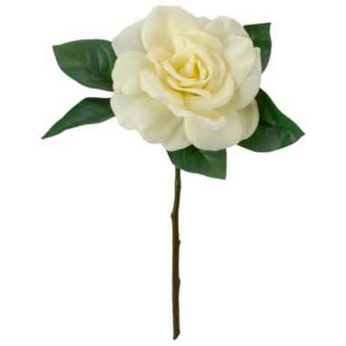 Allstate 11" Cream Color Gardenia Artificial Floral Pick. View a larger version of this product image.