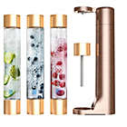 Alternate image 2 for FIZZPod One Touch Sparking Soda Maker Machine with 3 Bottles- Color Cognac