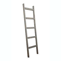 BrandtWorks Home Indoor Decorative 204L-CH Chuncky Blanket Ladder - Gray
