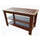 D-Art collection Home Decorative Mahogany Home Outdoor Michaela Shoe Bench