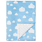 Alternate image 0 for Baby Blanket Soft Minky Swaddle Cuddle Reversible Unisex Infant New Born Gift Large by Comfy Cubs (Blue Clouds)