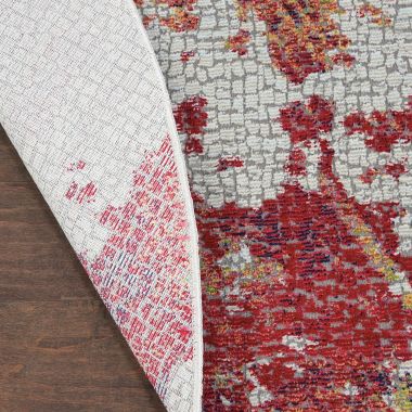 Nourison Global Vintage 4' x ROUND (4' Round) Multicolor Area Rug Abstract Artistic Brushstroke by Nourison. View a larger version of this product image.