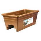 Alternate image 1 for The HC Companies Rail Planter (#SPX24DB0E2) Terra Cotta 24"