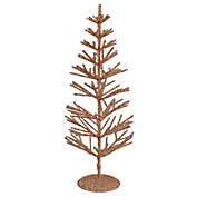 Northlight 18" Rose Gold Artificial Tabletop Christmas Tree - Unlit