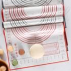 Alternate image 2 for Department Store 1pc Silicone Kneading Board; Thicken Multifunctional Non-stick; Roll Up Receive Kneading Pad; 40*60cm/15.7*23.6in; 26*29cm/10.2*11.4in (Red - 15.7*23.6in)