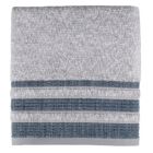 Alternate image 0 for Saturday Knight Ltd Cubes Stripe High Quality Stylish Easily Fit Bath Towel With 5" Band Hem - 27x50", Navy