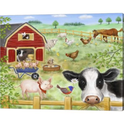 Great Art Now Farm Animals by Makiko 20-Inch x 16-Inch Canvas Wall Art |  Bed Bath & Beyond