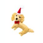 Alternate image 2 for Global Crafts Labradoodle Santa Dog Handmade Felt Ornaments, Set of 2