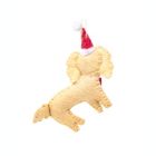 Alternate image 3 for Global Crafts Labradoodle Santa Dog Handmade Felt Ornaments, Set of 2