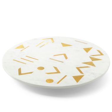 GAURI KOHLI Olympia Marble Lazy Susan 16". View a larger version of this product image.