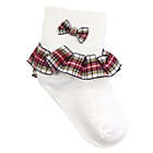 Alternate image 1 for Wrapables Sassy Stacey Lace Cuff Ankle Socks (Set of 2)