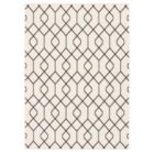 Alternate image 0 for Chaudhary Living 7.75' x 10' White and Navy Blue Geometric Rectangular Area Throw Rug