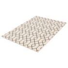 Alternate image 3 for Chaudhary Living 7.75' x 10' White and Navy Blue Geometric Rectangular Area Throw Rug