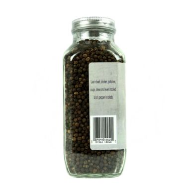 Pepper Creek Farms Black Peppercorns Stout For A Fresh Pepper Flavor 8 oz Jar. View a larger version of this product image.