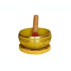 Alternate image 1 for Cottage Handicraft, Solar Plexus Chakra - Yellow Singing Bowl with free Elephant Gift