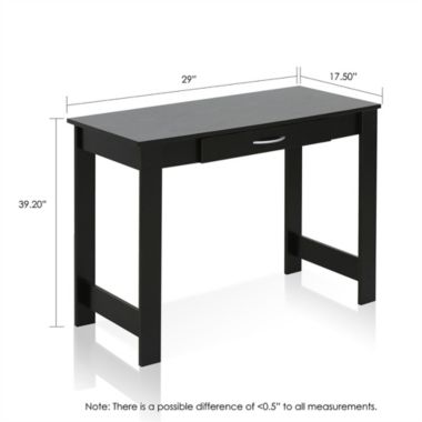 Furinno Jaya Writing Desk with Drawer. View a larger version of this product image.